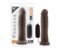 Dr. Skin Dr. Throb 9.5in Vibr Dildo Brn