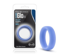 Performance Silicone Glo Cock Ring Blue