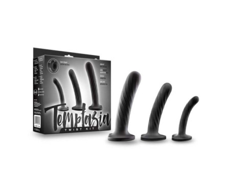 Temptasia Twist Kit 3pc Dildo Set Black