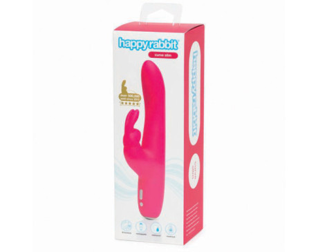 HR Curve Slim Rabbit Vibrator Pink