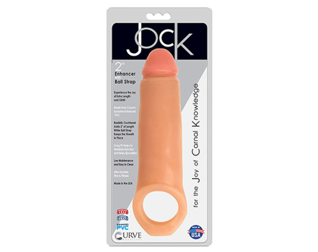 Jock 2in Enhancer w/Ball Strap Beige