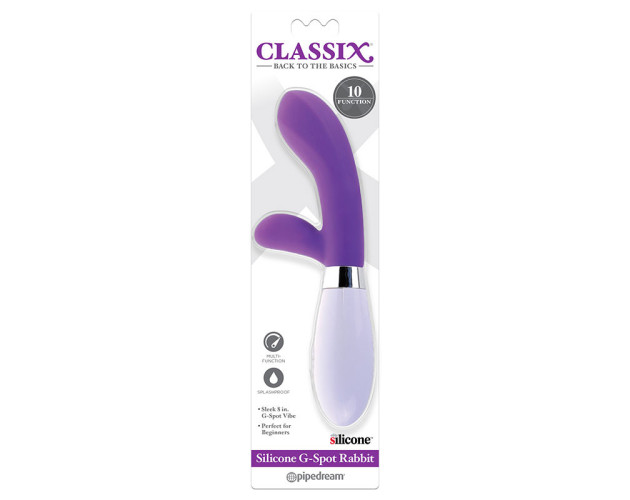 PD Classix Silicone G-Spot Rabbit Purple