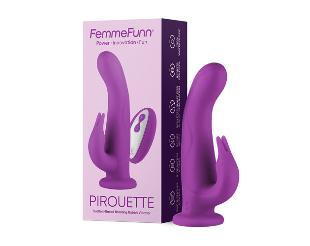 FemmeFunn Pirouette Vibrating Dildo Pur