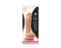 Colours Dual Density 8in Dildo Beige