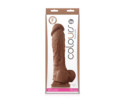 Colours Pleasures 8in Dildo Brown