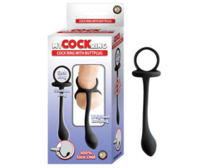 My Cockring Cockring With Buttplug Black