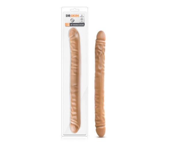 Dr. Skin 18in Double Dildo Tan