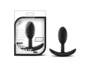 Luxe Wearable Vibra Slim Plug Sml Blk