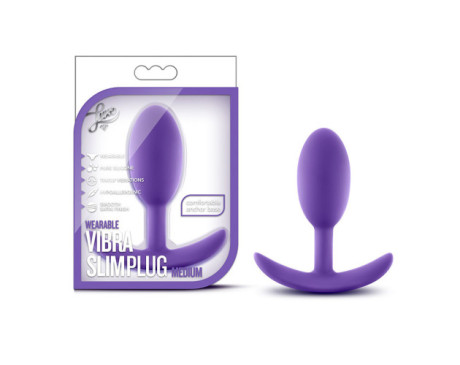 Luxe Wearable Vibra Slim Plug Med Pur