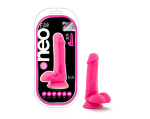 Neo Elite 6in Sili Dual Dens Neon Pink