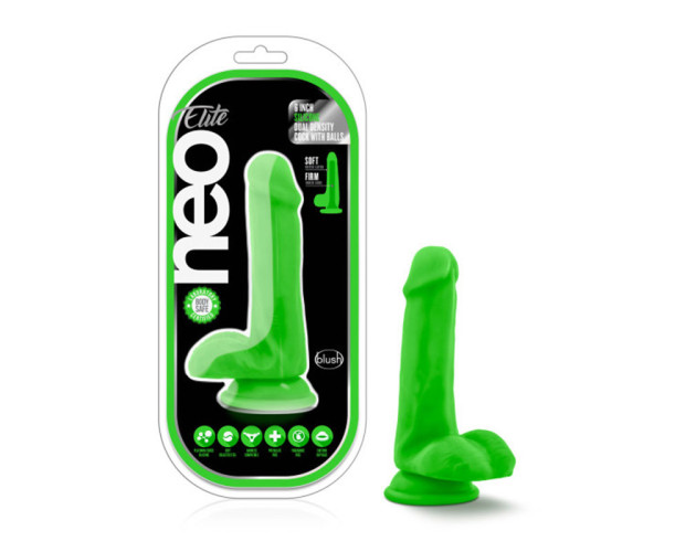 Neo Elite 6in Sili Dual Dens Neon Green