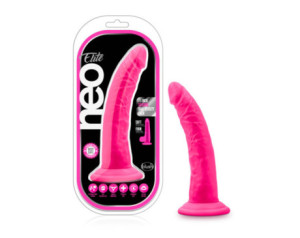 Neo Elite 7.5in Sili Dual Dens Neon Pink