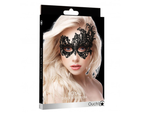 Ouch Royal Lace Eye Mask Black