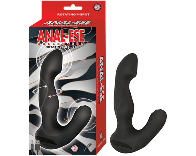 Anal Ese Collection Rotate PSpot Vibe Bk