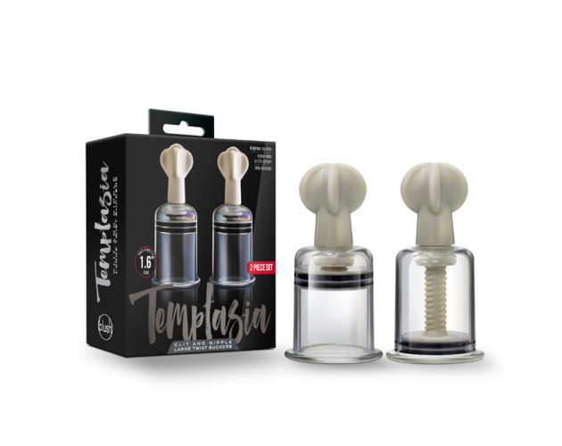 Temptasia Clit&Nip TwistSuckers 2pc Lrg