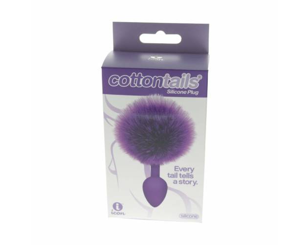 The 9"s Cottontail Butt Plug Purple