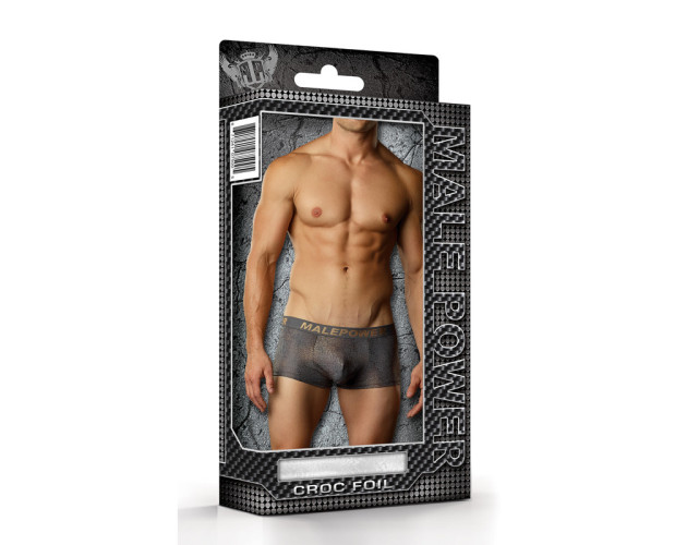 MP Croc Foil Mini Pouch Short Grey Lrg