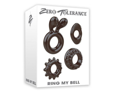 ZT Ring My Bell 4Pc Cockring Set Black