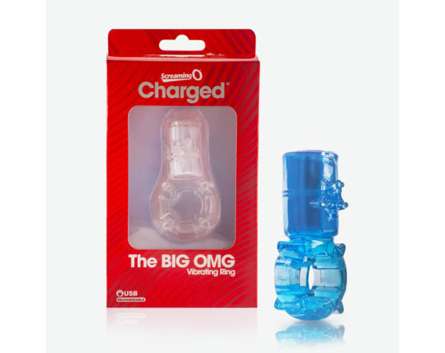 Big OMG Vibrating Ring Blue