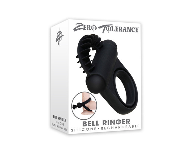 ZT Bell Ringer Vibrating Cockring Black