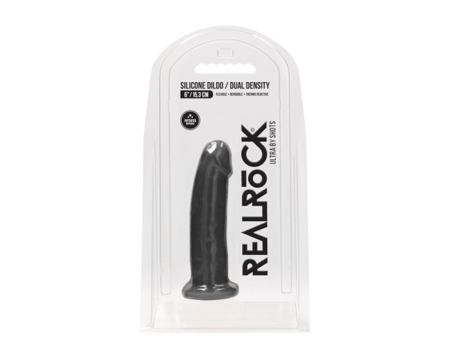 RealRock Ultra 6in Bendable Dildo Black