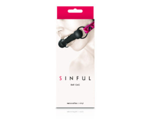 Sinful Silicone Bar Gag Pink