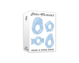 ZT Ring A Ding Ding 4Pc Cockring Set Blu