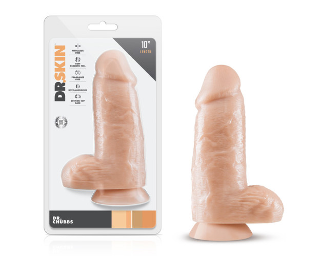 Dr. Skin Dr. Chubbs 10in Dildo Beige