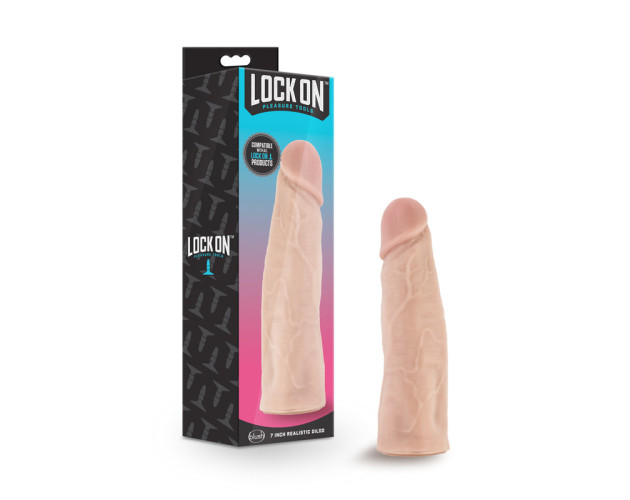 Lock On Realistic 7in LockOn Dildo Beige