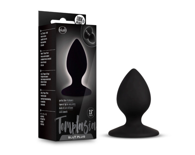 Temptasia Slut Silicone Anal Plug Black