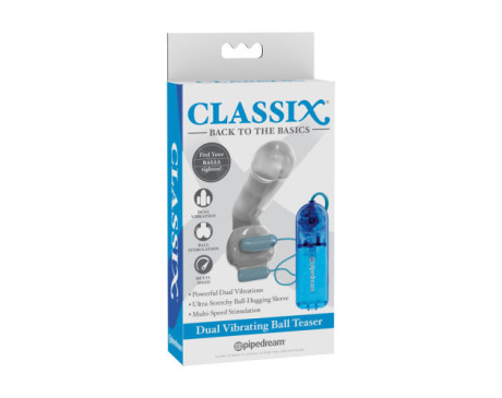 PD Classix Dual Vibra Ball Teaser Blue