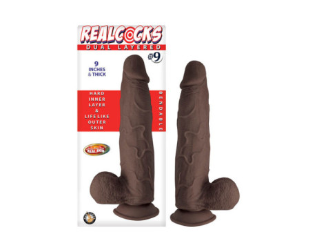 Realcocks Dual Layered No.9 9In Dark Brown