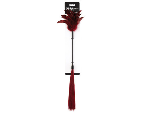 SS S&M Shadow Feather Tickler Burgundy