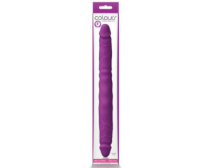 Colours Double Pleasure 12in Dildo Purp