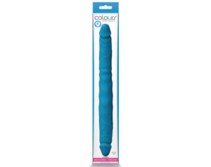 Colours Double Pleasure 12in Dildo Blue