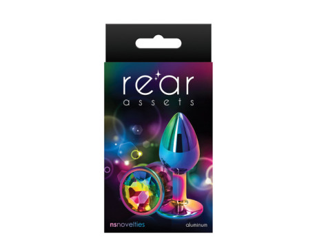 Rear Assets Anal Plug Small Rainbow