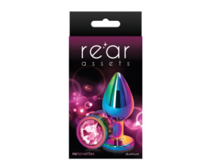 Rear Assets Anal Plug Medium Multi/Pink