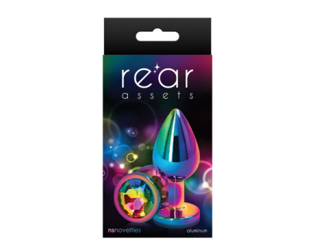 Rear Assets Anal Plug Medium Rainbow