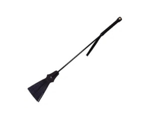 Rouge Tassalled Riding Crop Black