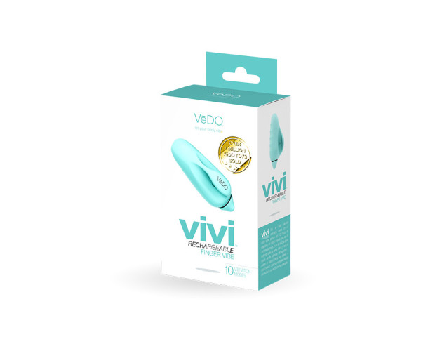 Vedo Vivi Finger Vibe Tease Me Turquoise