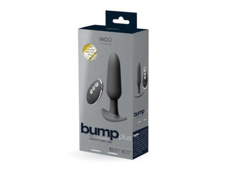 Bump Plus Remote Control Anal Vibe Black