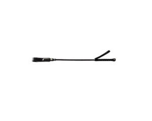 Short Riding Crop Slim Tip (20") - BLACK