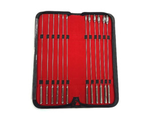 Stainless  12 Piece Rosebud Dilator Set