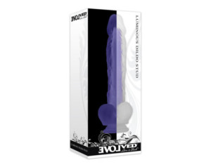 Evolved Luminous Stud 10.5in Dildo Purpl