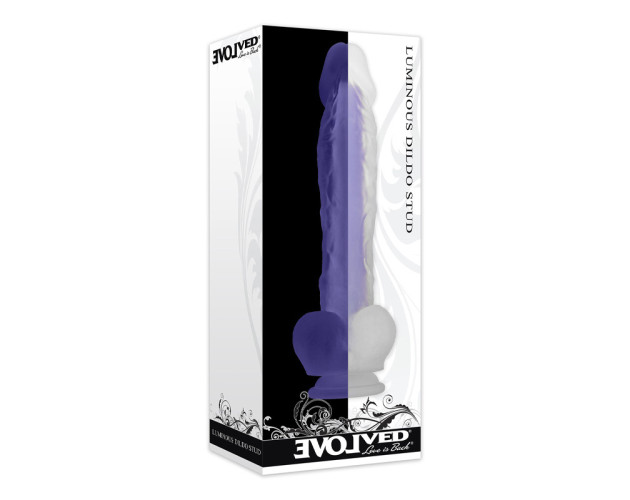 Evolved Luminous Stud 10.5in Dildo Purpl