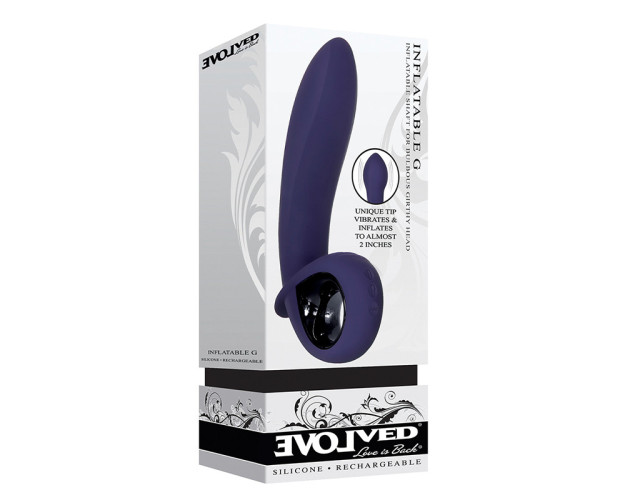 Evolved Inflatable G GSpot Vibrator Blue