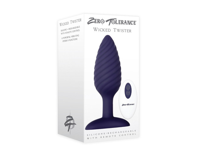 ZT Wicked Twister Vibrating AnalPlug Pur