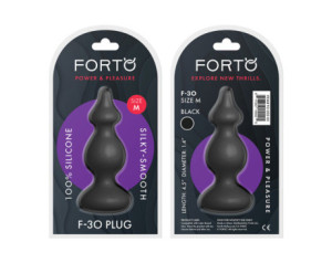 Forto F-30 Pointer Silicone Plug Med Blk