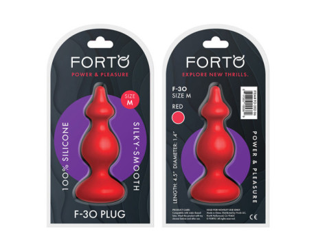 Forto F-30 Pointer Silicone Plug Med Red