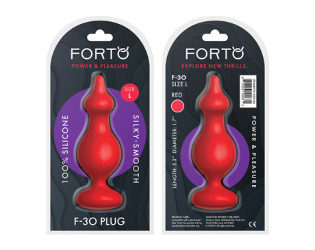 Forto F-30 Pointer Silicone Plug Lrg Red